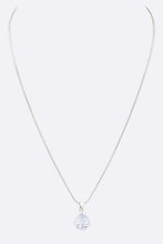 Load image into Gallery viewer, CZ Pear Shape Pendant Necklace
