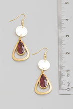 Load image into Gallery viewer, Dangle Earrings with Crystal Teardrop
