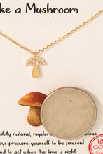 Load image into Gallery viewer, Pave Mushroom Pendant Necklace
