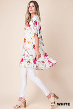 Load image into Gallery viewer, Floral &amp; White Dress
