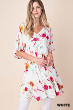 Load image into Gallery viewer, Floral &amp; White Dress
