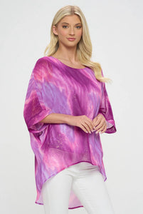 Hi Low Poncho with Lining