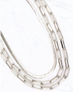 Multi Layered Link Necklace