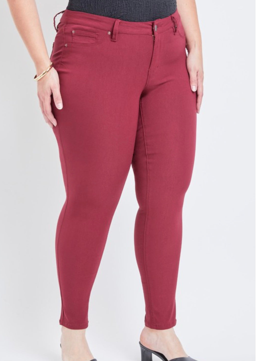 Ladies Skinny Jeggings Colored Stretchy Jeans Plus Sizes